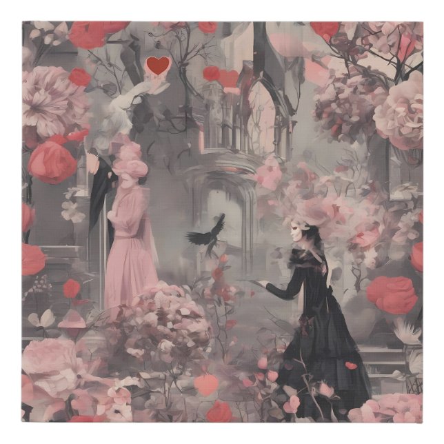 The Serpent's Kiss Faux Canvas Print (Front)