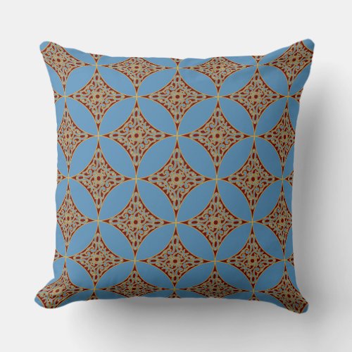 The Serpent's Knot: A Runic Interlace Throw Pillow