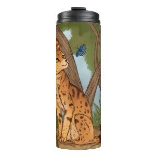 The Serval and the Butterfly Thermal Tumbler