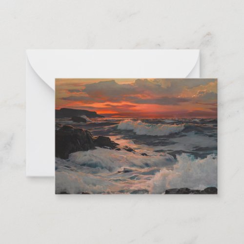 The Setting Sun by Frederick Judd Waugh Note Card