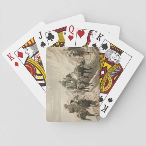 The Sevang or Cockcha Lake Transcaucasia plate 2 Poker Cards