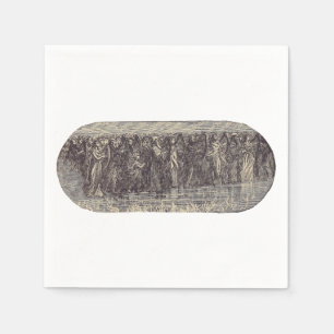 The seven angels with seven trumpets napkins