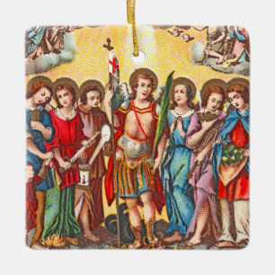 The Seven Archangels (CP 001; Chromolithograph) Ceramic Ornament