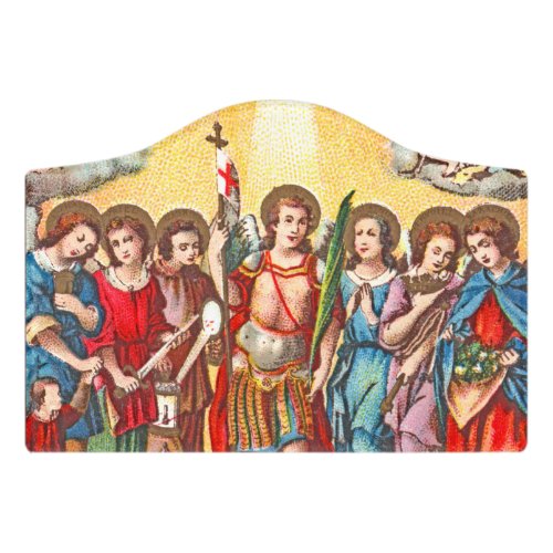 The Seven Archangels CP 001 Chromolithograph Door Sign