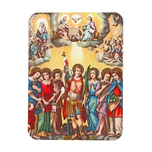 The Seven Archangels CP 001 Chromolithograph Magnet