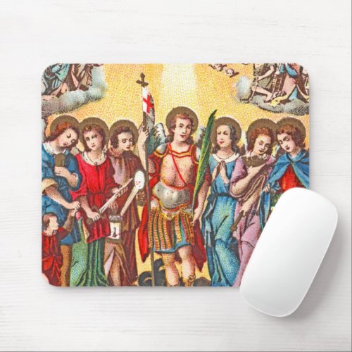 The Seven Archangels CP 001 Chromolithograph Mouse Pad