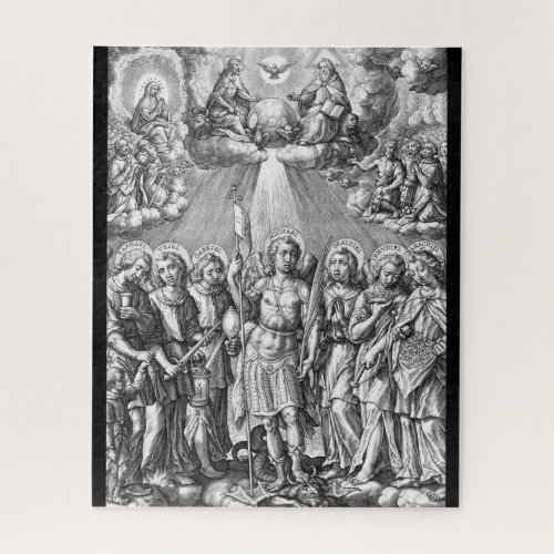 The Seven Archangels M 034 Engraving Jigsaw Puzzle