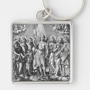 The Seven Archangels (M 034; Engraving) Keychain