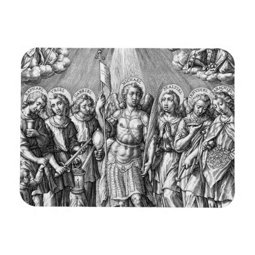 The Seven Archangels M 034 Engraving Magnet