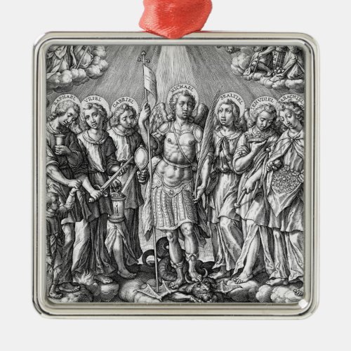 The Seven Archangels M 034 Engraving Metal Ornament
