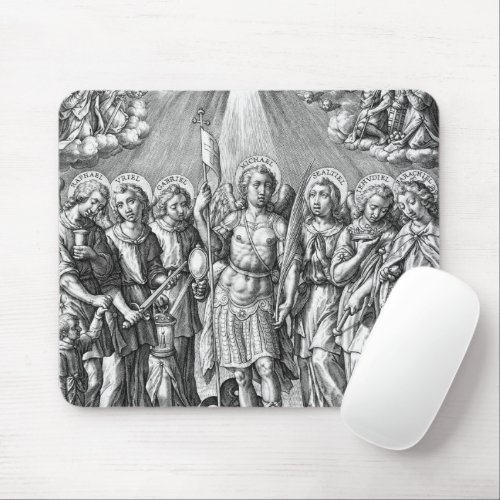 The Seven Archangels M 034 Engraving Mouse Pad