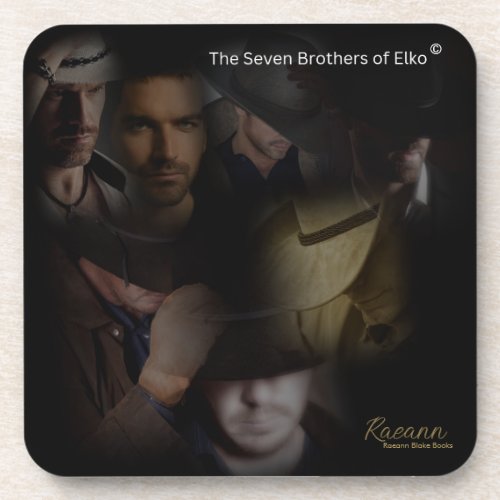 The Seven Brothers of Elko Hard Plastic Coaster