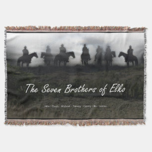 The Seven Brothers of Elko Throw Blanket