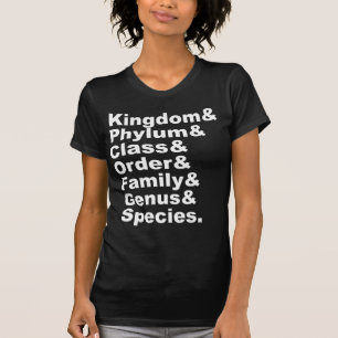 The Seven Categories of Biological Taxonomy T-Shirt