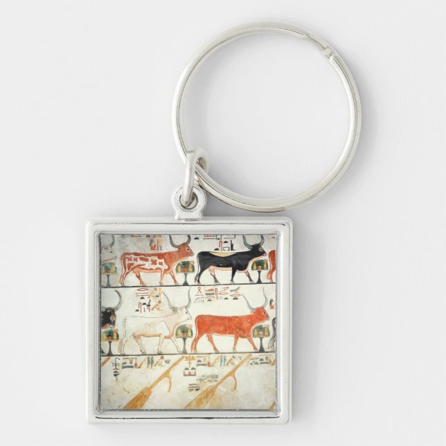 The seven celestial cows and the sacred bull keychain (Front)