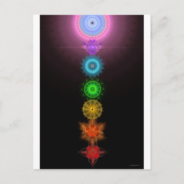 The Seven Chakras Postcard (Front)