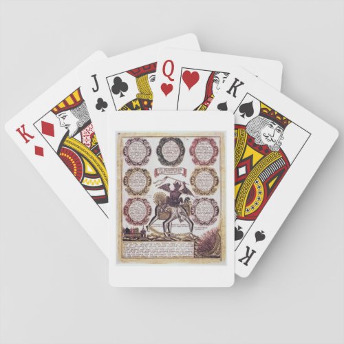 The Seven Deadly Sins engraving Playing Cards