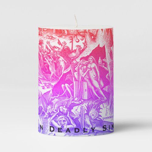 The Seven Deadly Sins _ Lust Pillar Candle