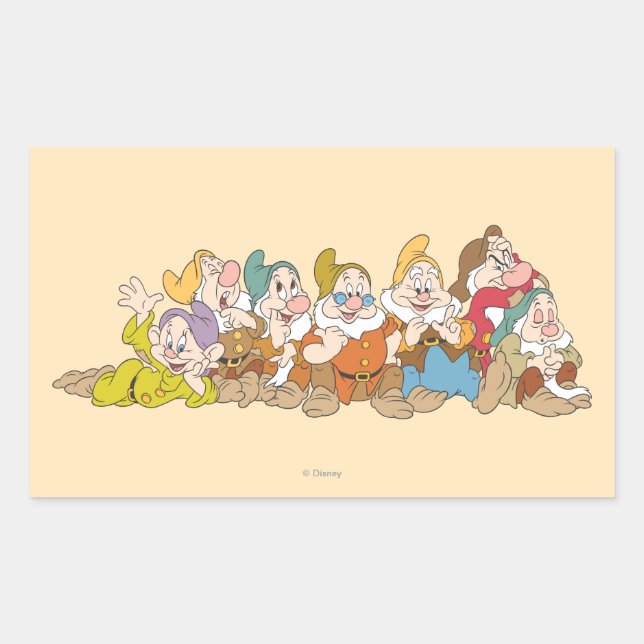 The Seven Dwarfs 2 Rectangular Sticker (Front)