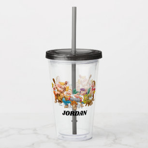 The Seven Dwarfs Group Add Your Name Acrylic Tumbler
