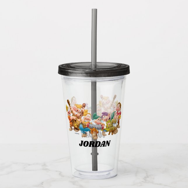 The Seven Dwarfs Group | Add Your Name Acrylic Tumbler (Front)
