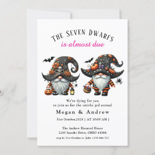 The Seven Dwarfs Halloween Invitation
