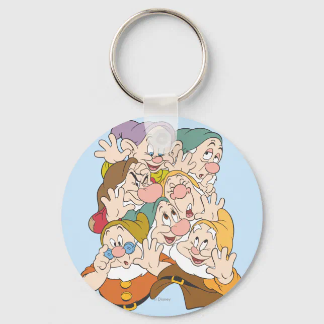The Seven Dwarfs Keychain | Zazzle