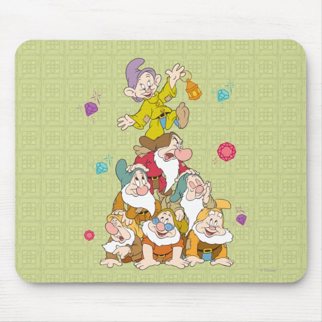 The Seven Dwarfs Pyramid Mouse Pad (Front)