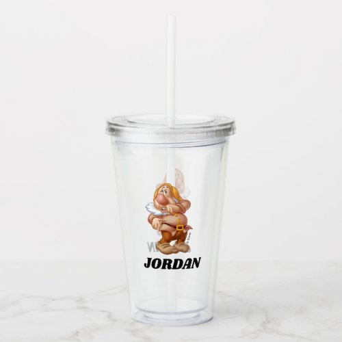 The Seven Dwarfs _ Sneezy  Add Your Name Acrylic Tumbler