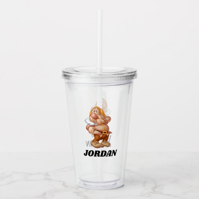 The Seven Dwarfs - Sneezy | Add Your Name Acrylic Tumbler (Front)