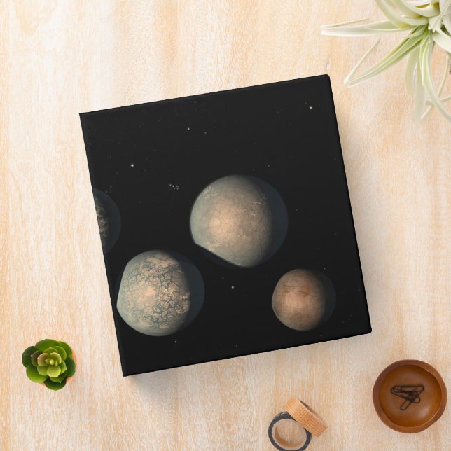 The Seven Earth-Size Planets Of Trappist-1 3 Ring Binder (In Situ)