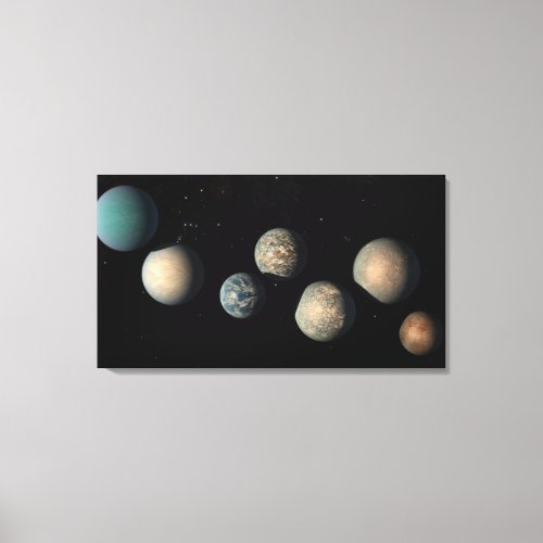 The Seven Earth_Size Planets Of Trappist_1 Canvas Print