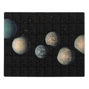 The Seven Earth-Size Planets Of Trappist-1 Jigsaw Puzzle
