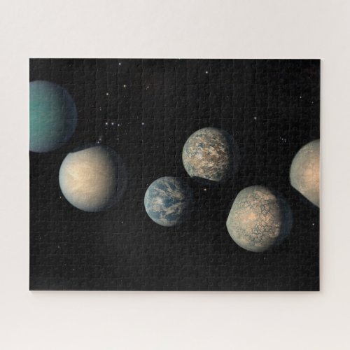 The Seven Earth_Size Planets Of Trappist_1 Jigsaw Puzzle