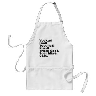The Seven Ingredients In A Long Island Iced Tea Adult Apron