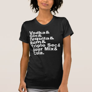 The Seven Ingredients In A Long Island Iced Tea T-Shirt