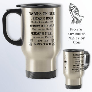 The Seven Names of Jehovah, Christian Travel Mugs