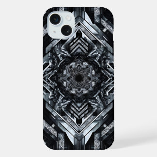The Seven-Pointed Glitch: Esoteric Circuitry iPhone 15 Plus Case