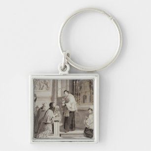 The Seven Sacraments: Communion, 1779 (pen, brown Keychain