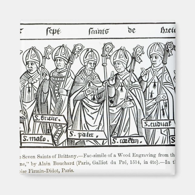 The Seven Saints of Brittany Magnet (Front)