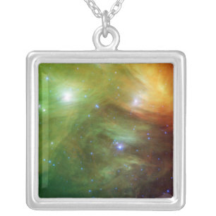 The Seven Sisters, also known as the Pleiades Silver Plated Necklace