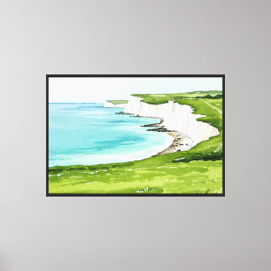 The Seven Sisters cliffs Canvas Print