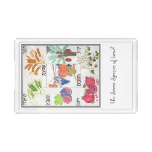 The Seven Species Acrylic Tray