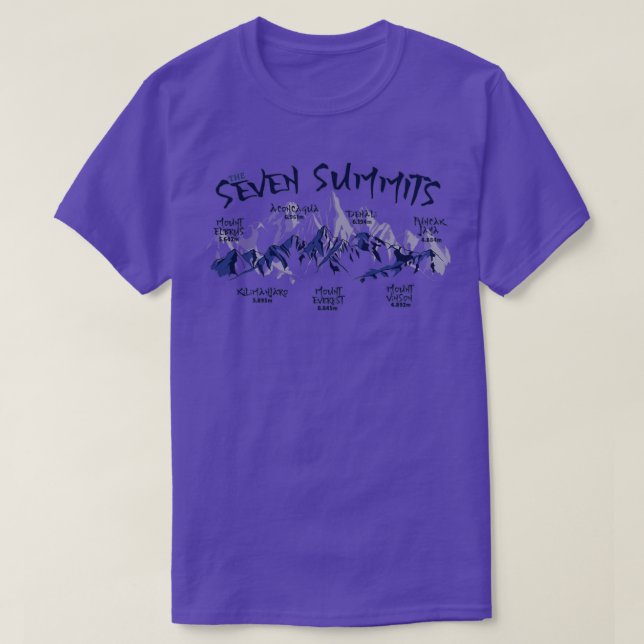 THE SEVEN SUMMITS T-Shirt (Design Front)