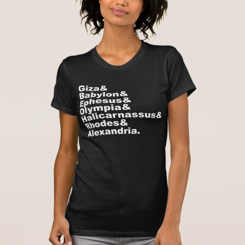 The Seven Wonders Of The Ancient World T_Shirt