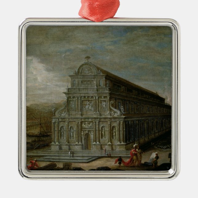The Seven Wonders of the World Metal Ornament (Front)