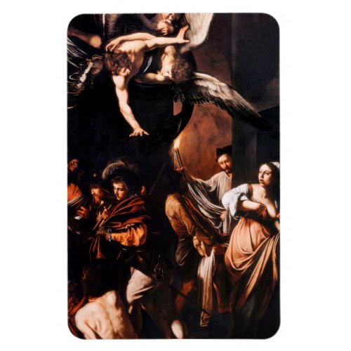 The Seven Works Of Mercy By Caravaggio Magnet