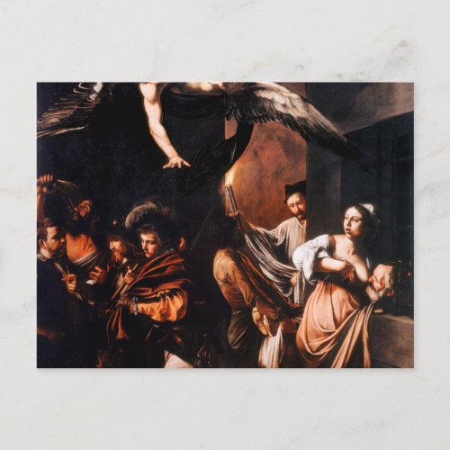 The Seven Works Of Mercy By Caravaggio Postcard