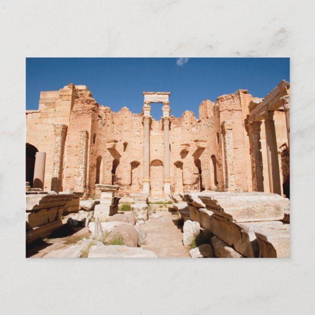 The Severan Basilica, Leptis Magna, Al Khums 2 Postcard (Front)