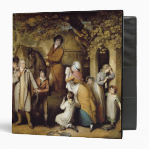 The Severe Steward, or Unfortunate Tenant (oil on 3 Ring Binder